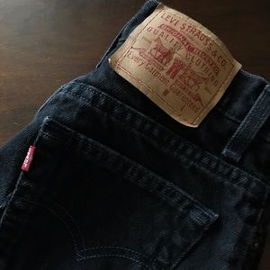 High Waisted Levi Denim Shorts